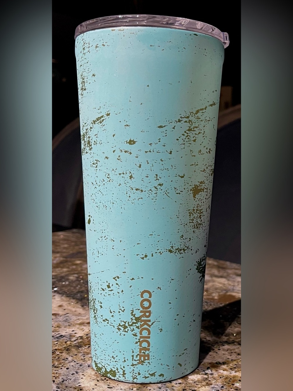 24 oz Corkcicle Tumbler Cold Beverage Iced Coffee Travel Cup RARE Origins Bali